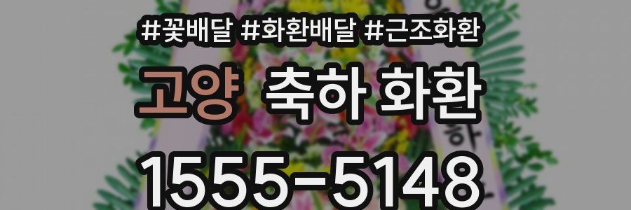 고양 축하 화환