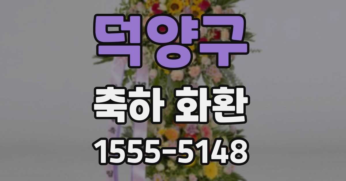 덕양구 축하 화환