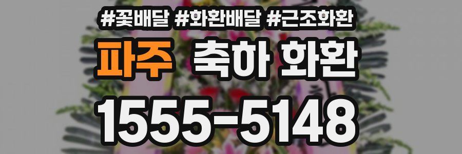 파주 축하 화환