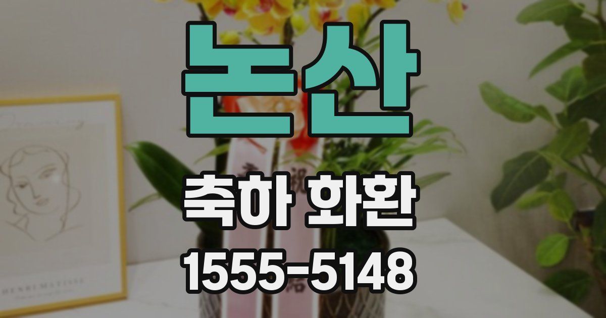 논산 축하 화환