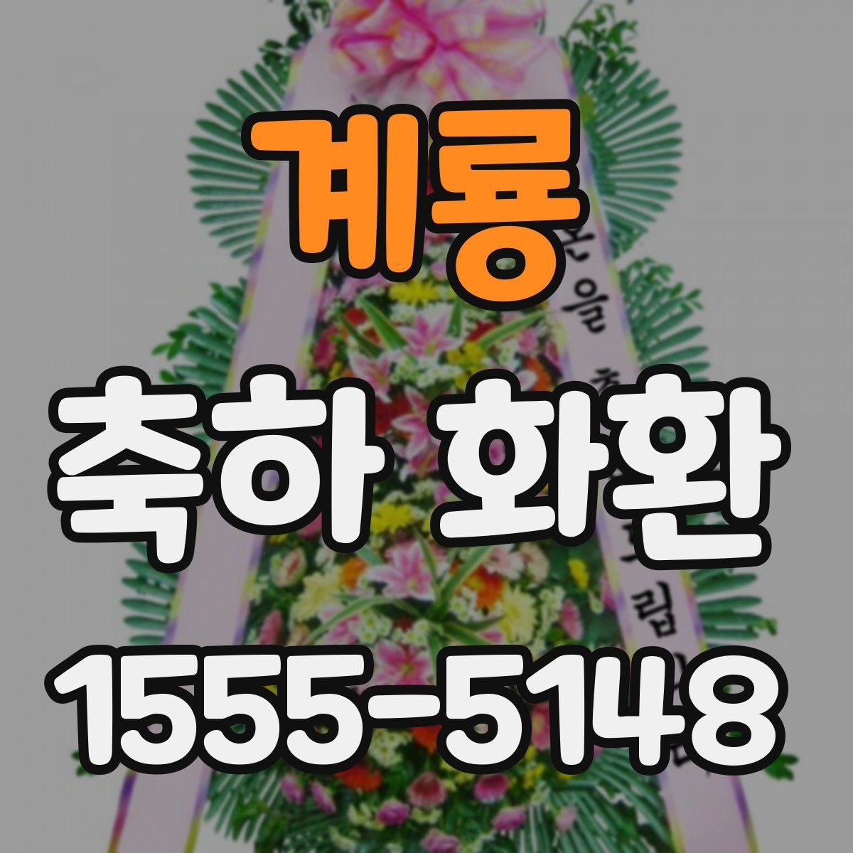 계룡 축하 화환