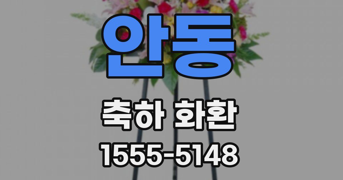 안동 축하 화환