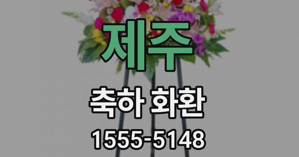 제주 축하 화환
