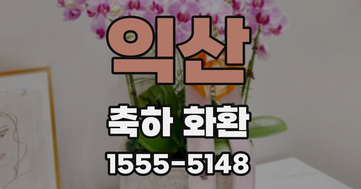 익산 축하 화환