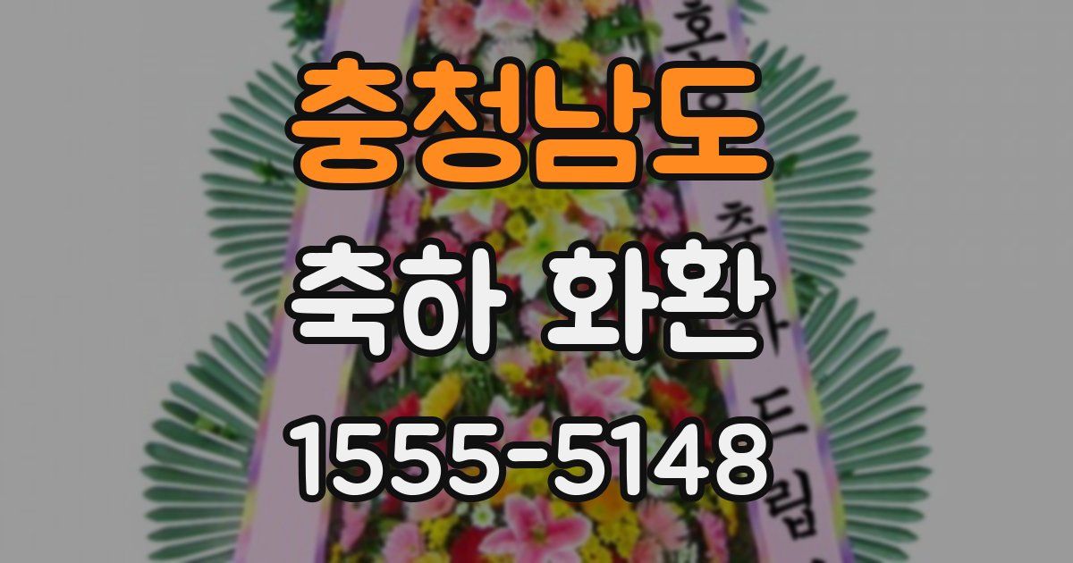 충청남도 축하 화환