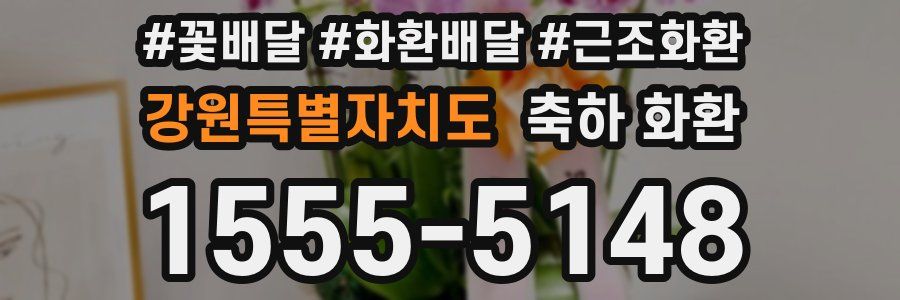 강원특별자치도 축하 화환