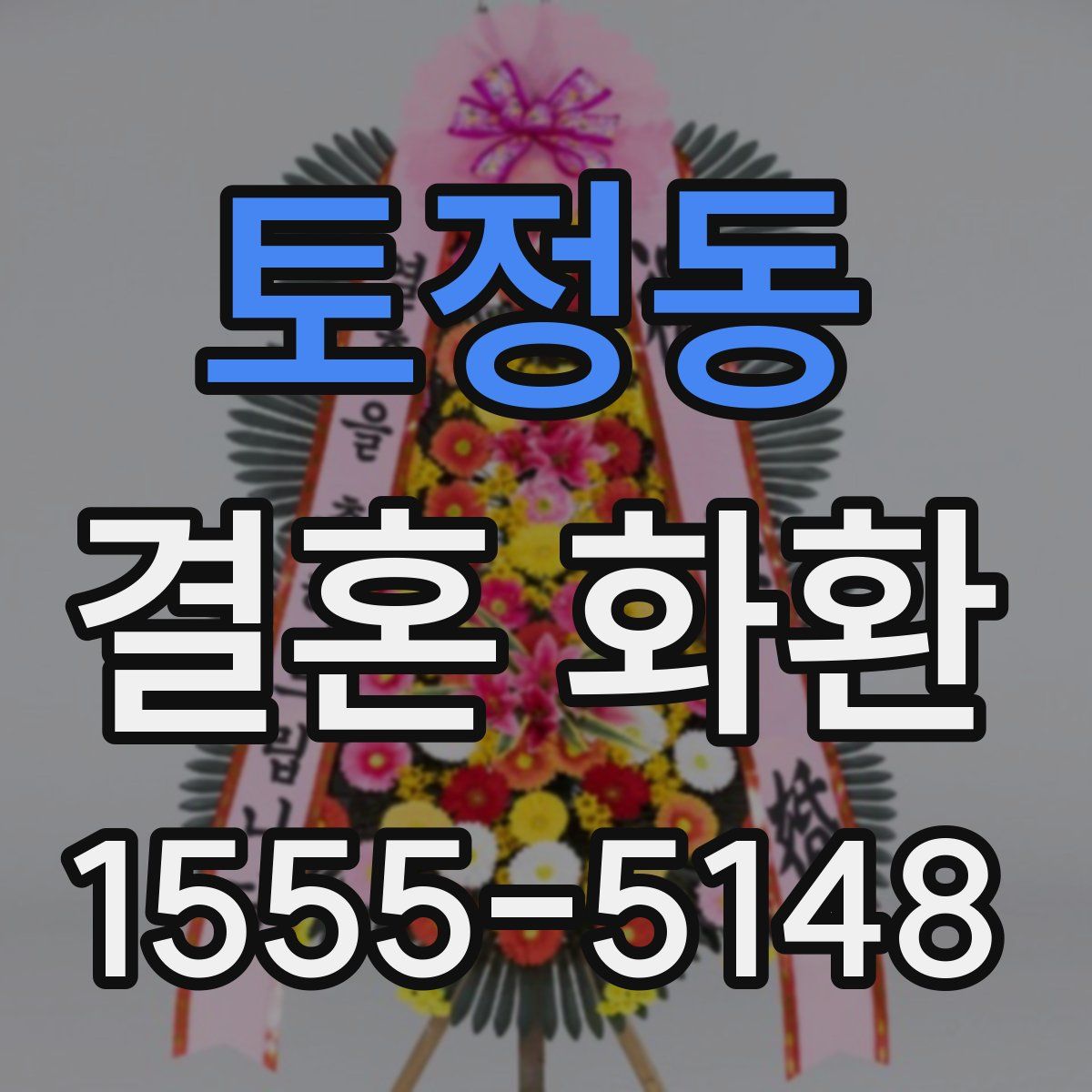토정동 결혼 화환