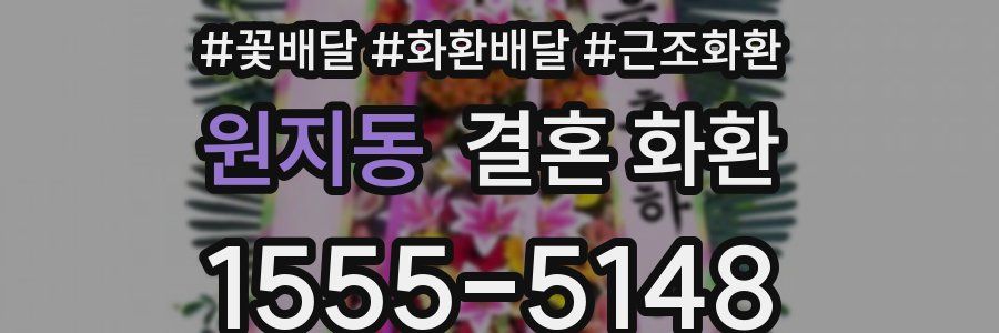 원지동 결혼 화환