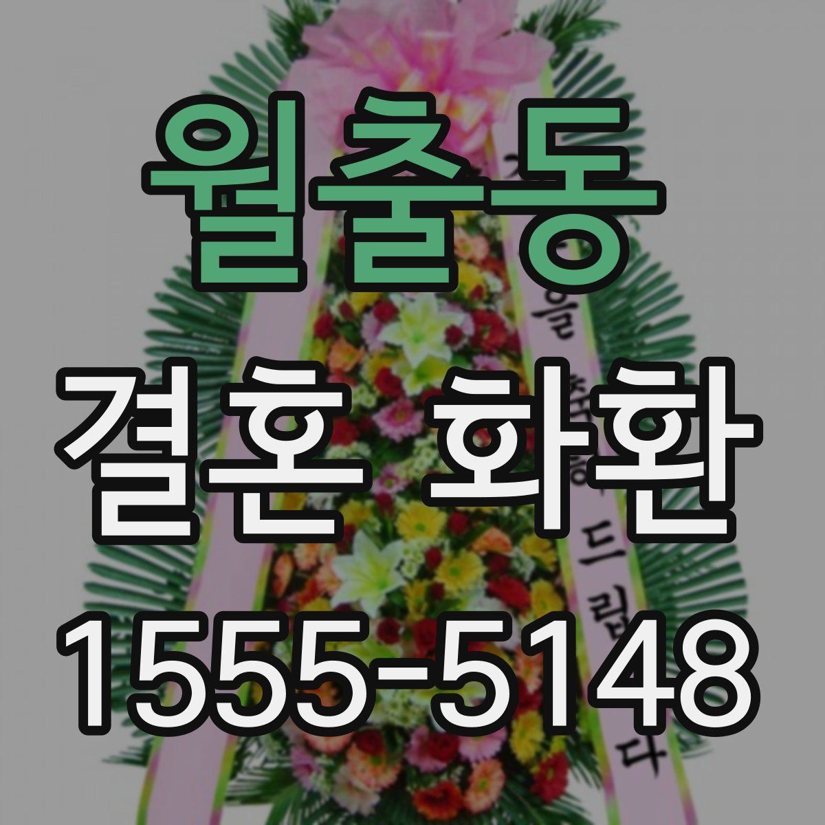 월출동 결혼 화환