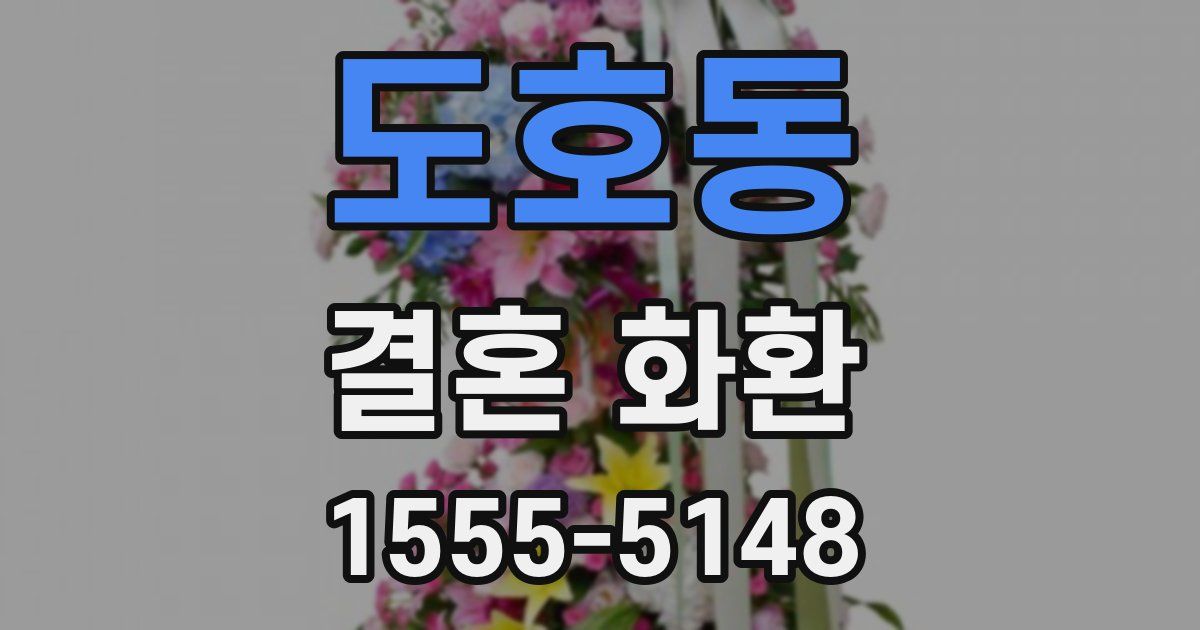 도호동 결혼 화환