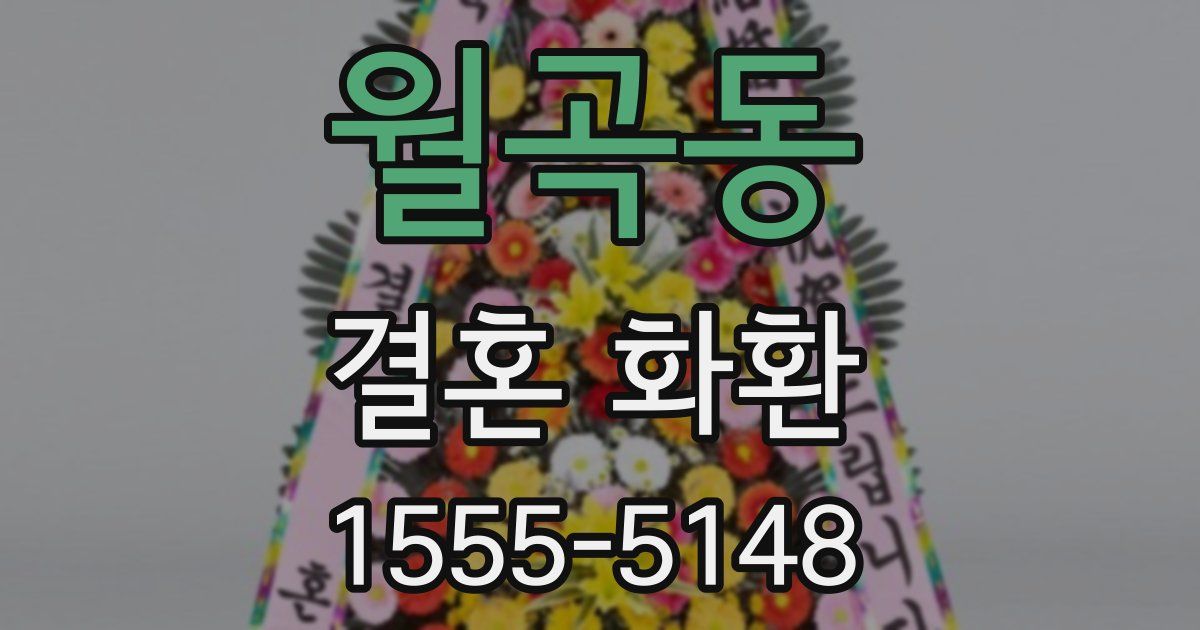 월곡동 결혼 화환