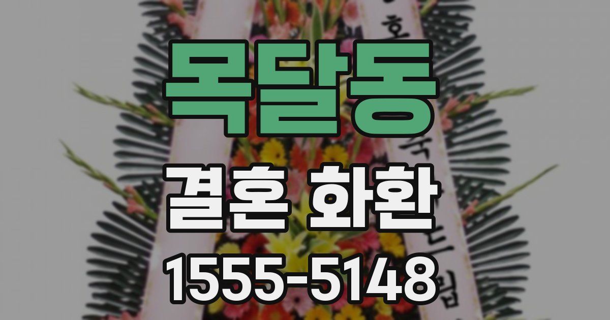 목달동 결혼 화환