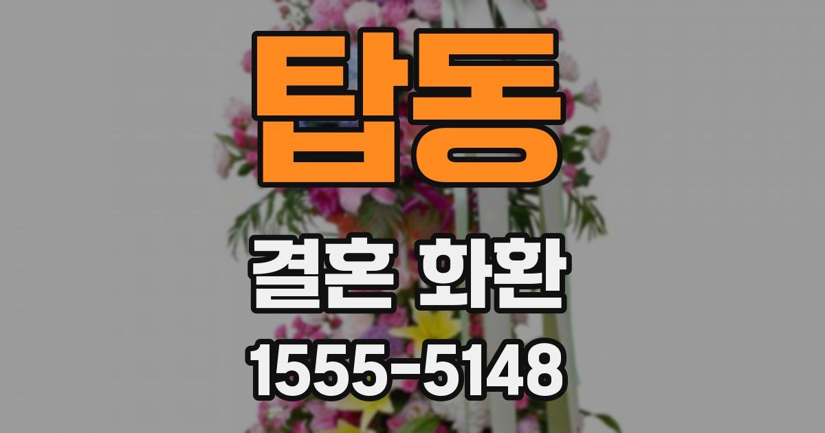 탑동 결혼 화환