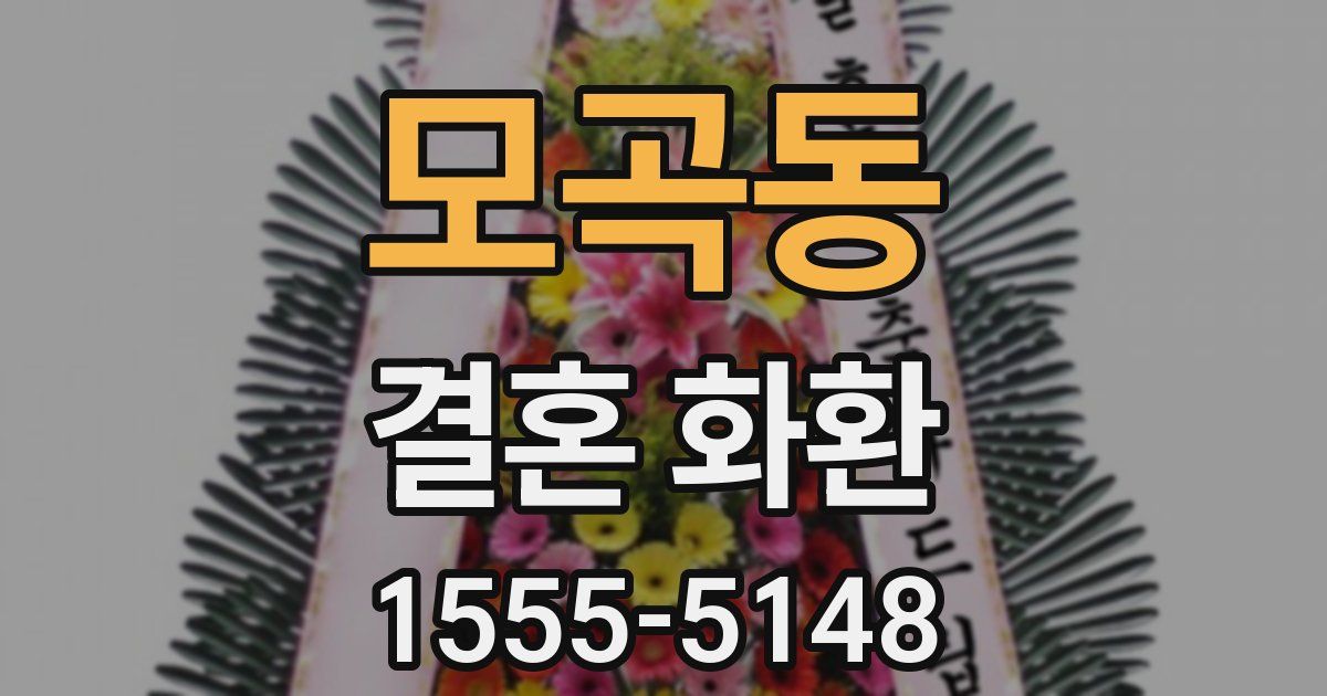 모곡동 결혼 화환