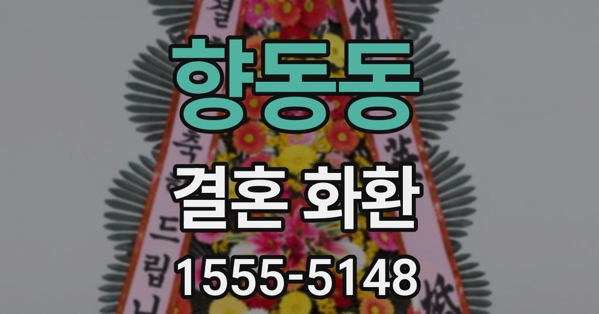 향동동 결혼 화환