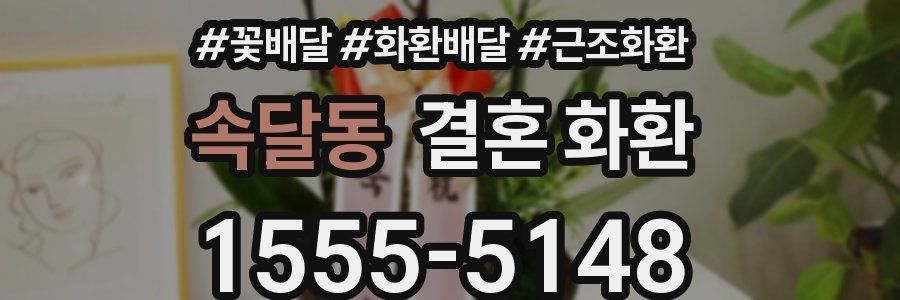 속달동 결혼 화환