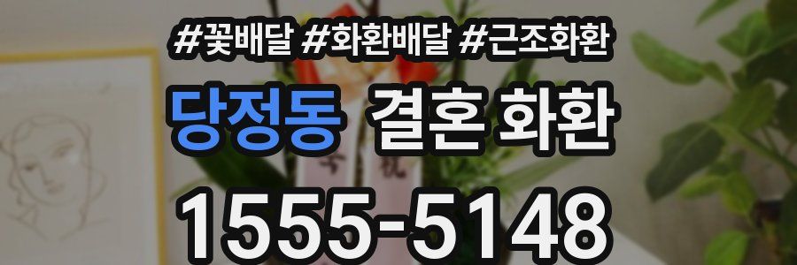 당정동 결혼 화환