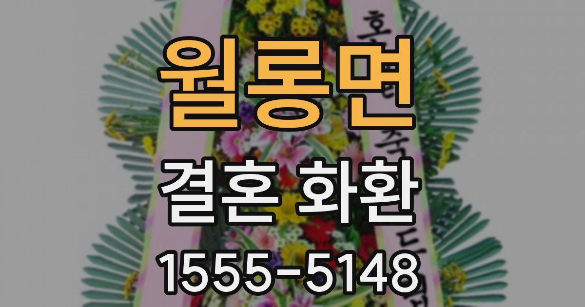 월롱면 결혼 화환
