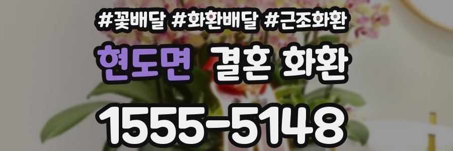 현도면 결혼 화환
