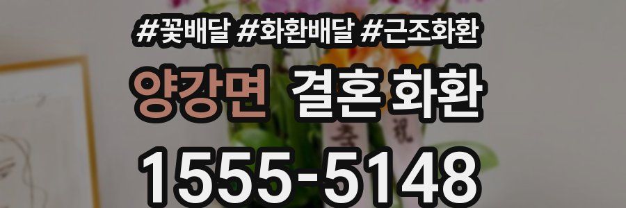 양강면 결혼 화환