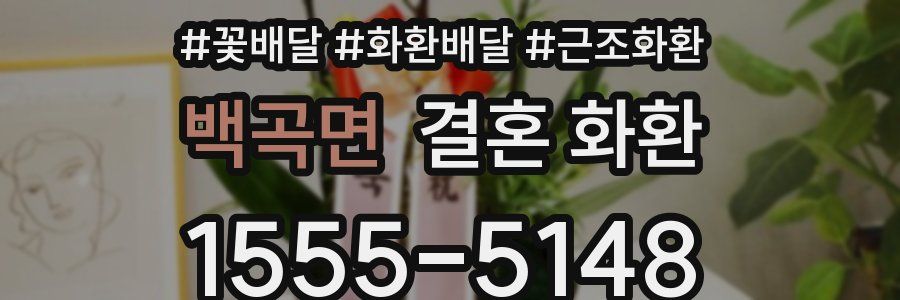백곡면 결혼 화환