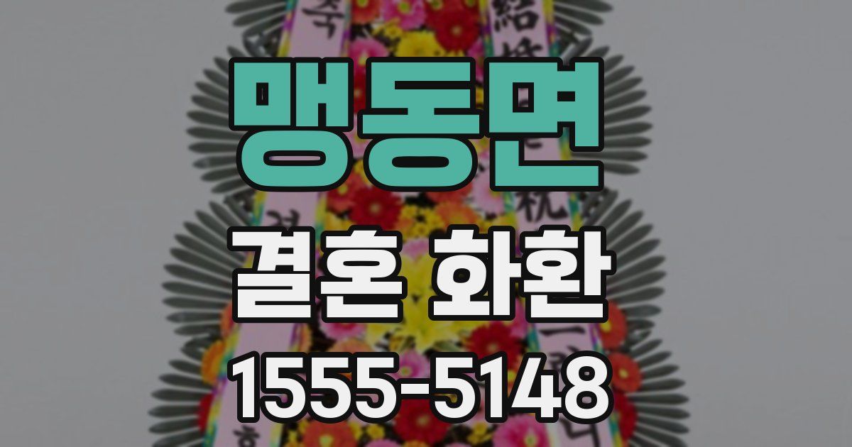 맹동면 결혼 화환