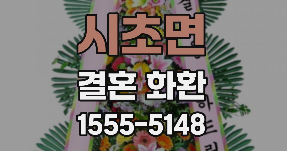 시초면 결혼 화환