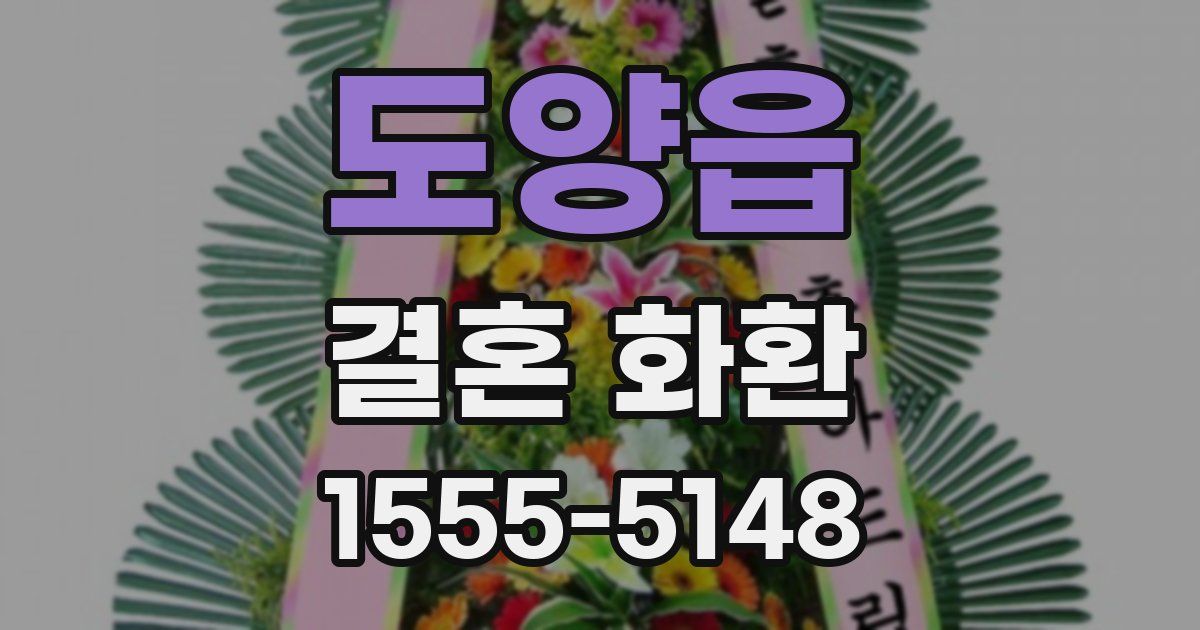 도양읍 결혼 화환