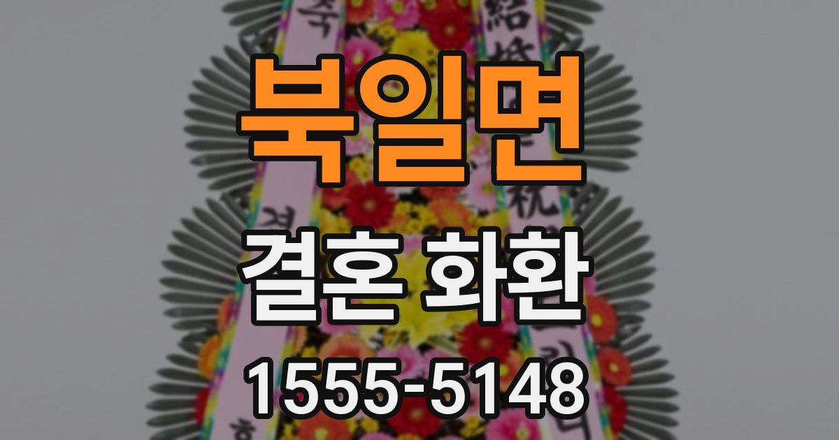 북일면 결혼 화환