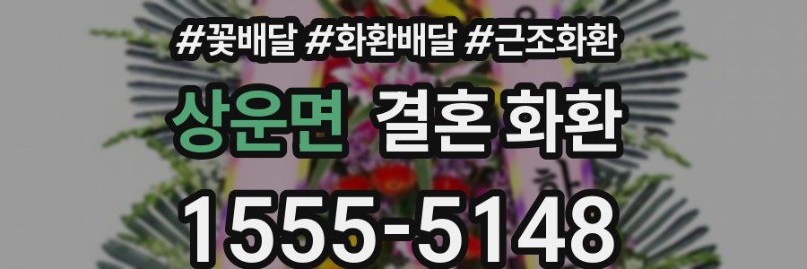 상운면 결혼 화환