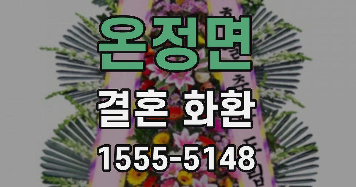 온정면 결혼 화환