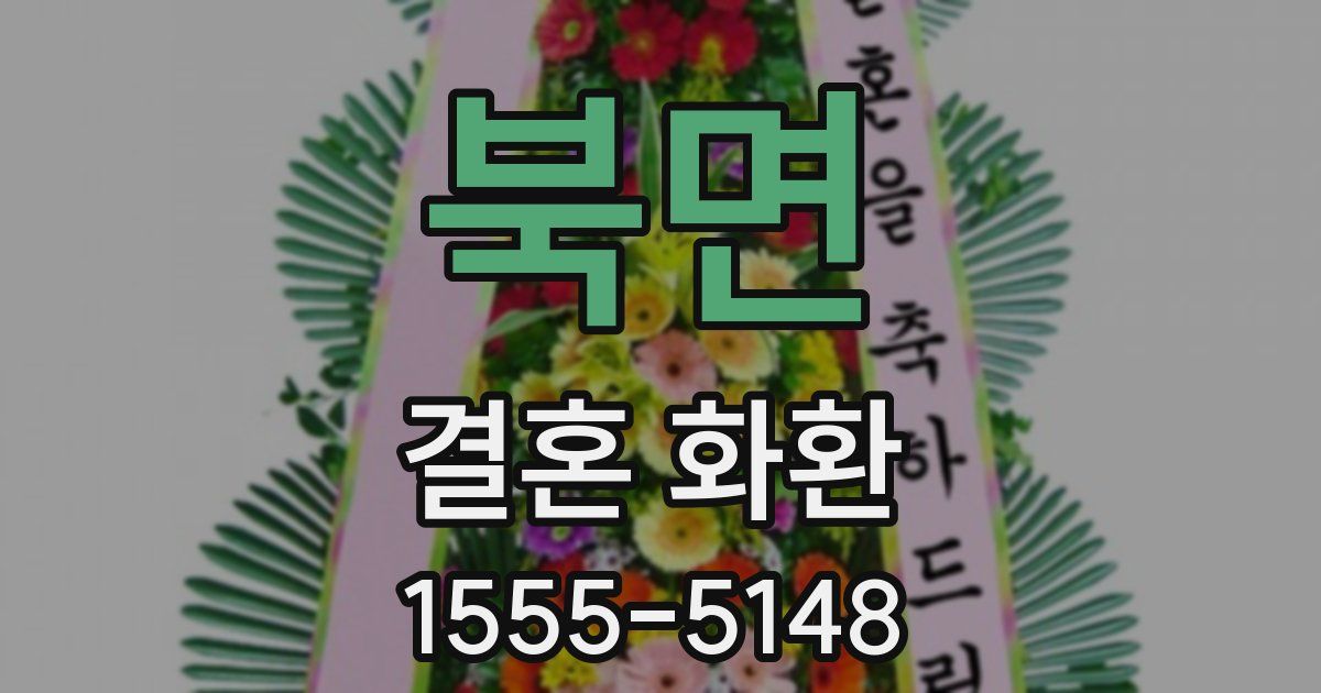 북면 결혼 화환