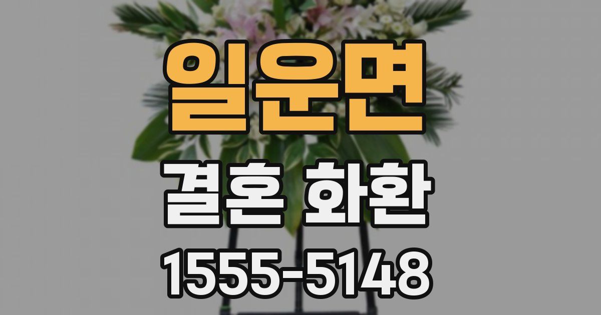 일운면 결혼 화환