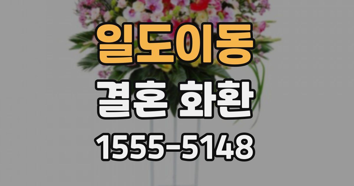 일도이동 결혼 화환