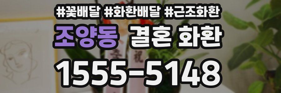 조양동 결혼 화환