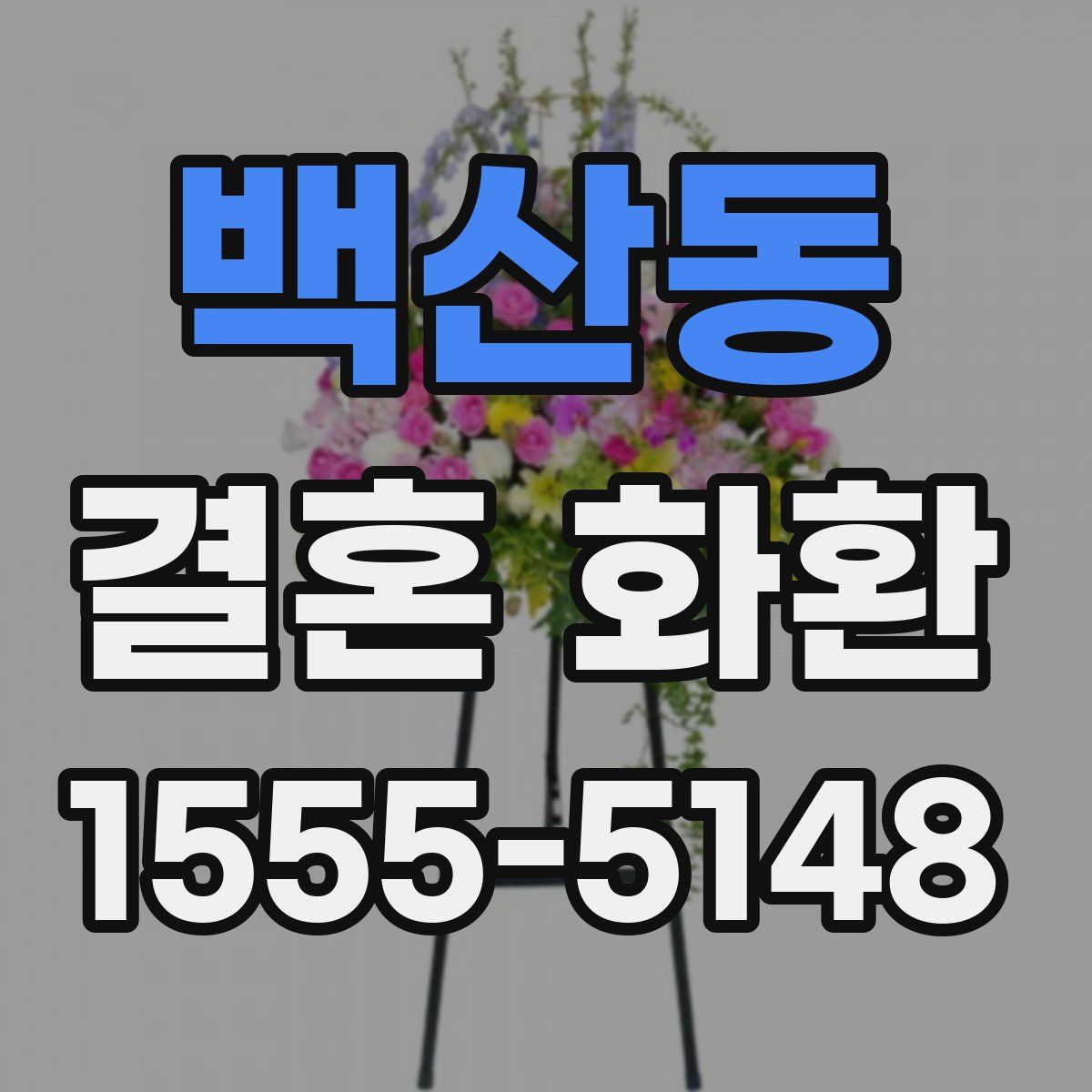 백산동 결혼 화환