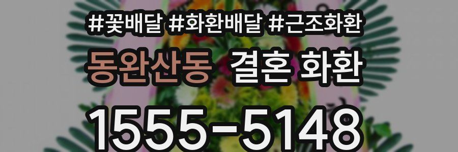 동완산동 결혼 화환