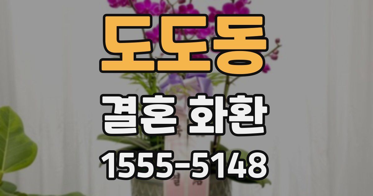 도도동 결혼 화환
