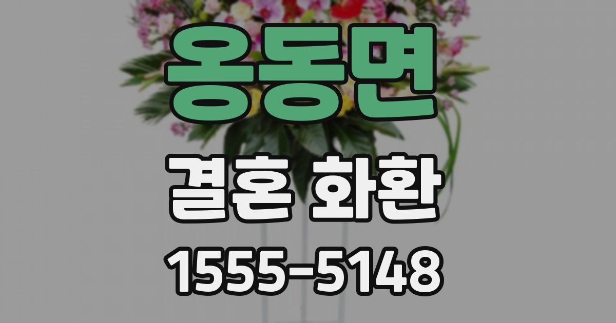 옹동면 결혼 화환