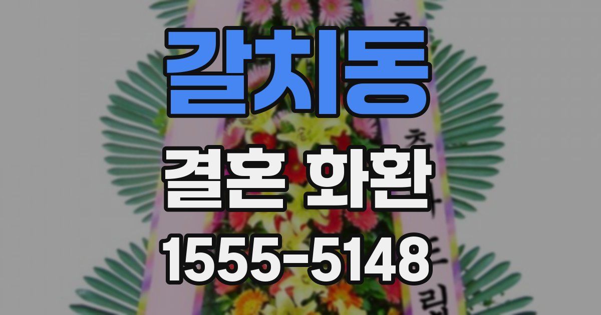 갈치동 결혼 화환