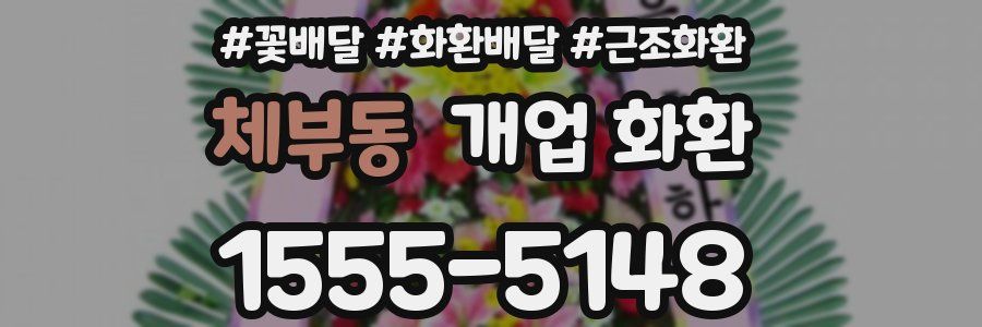 체부동 개업 화환