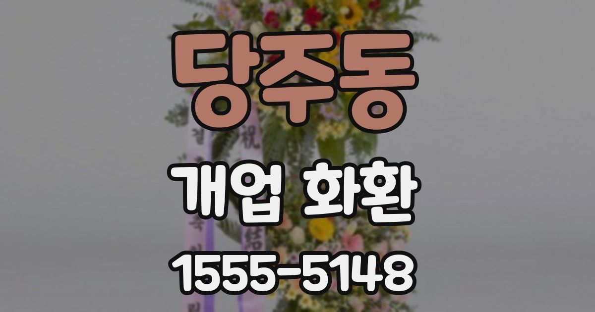 당주동 개업 화환
