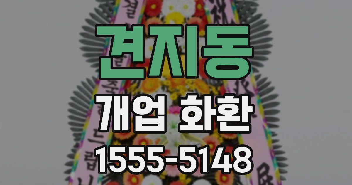 견지동 개업 화환