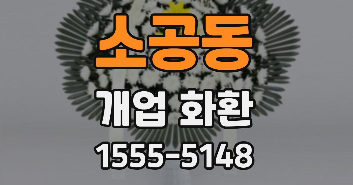 소공동 개업 화환