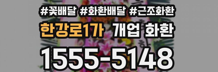 한강로1가 개업 화환