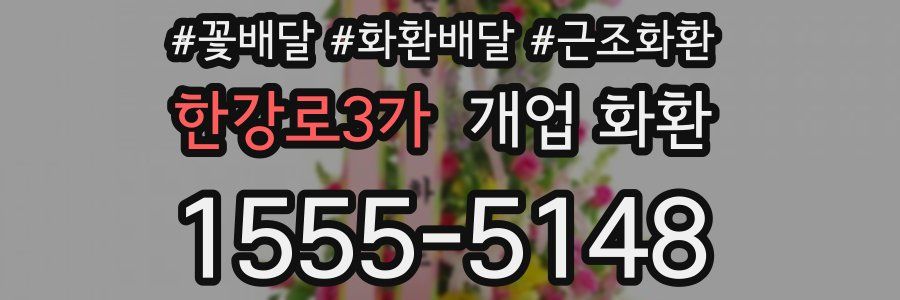 한강로3가 개업 화환