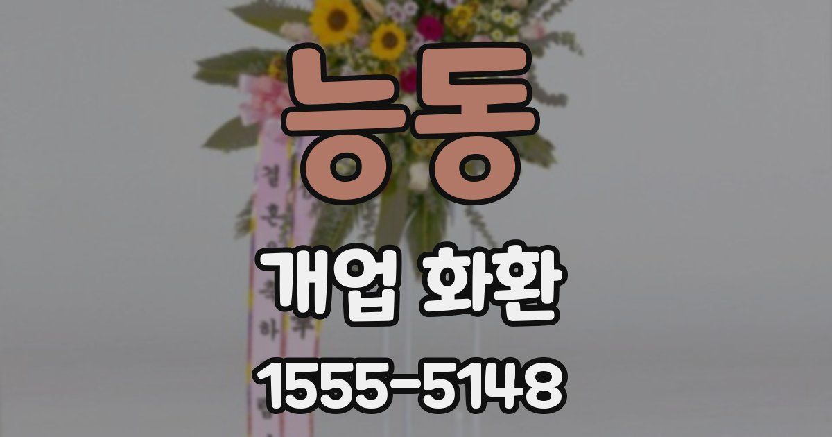 능동 개업 화환