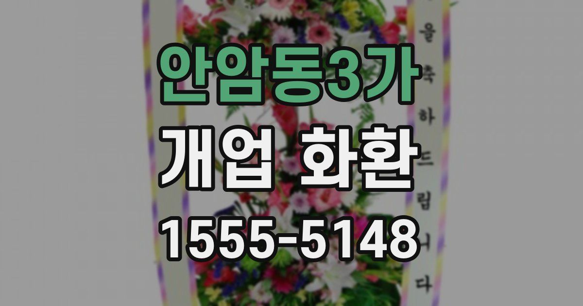 안암동3가 개업 화환