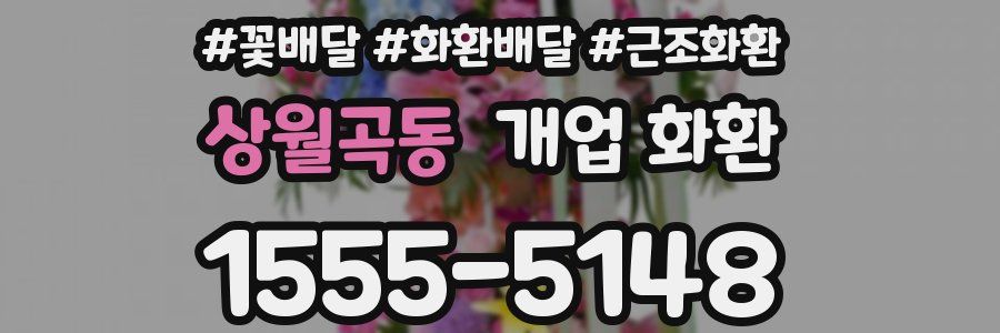 상월곡동 개업 화환