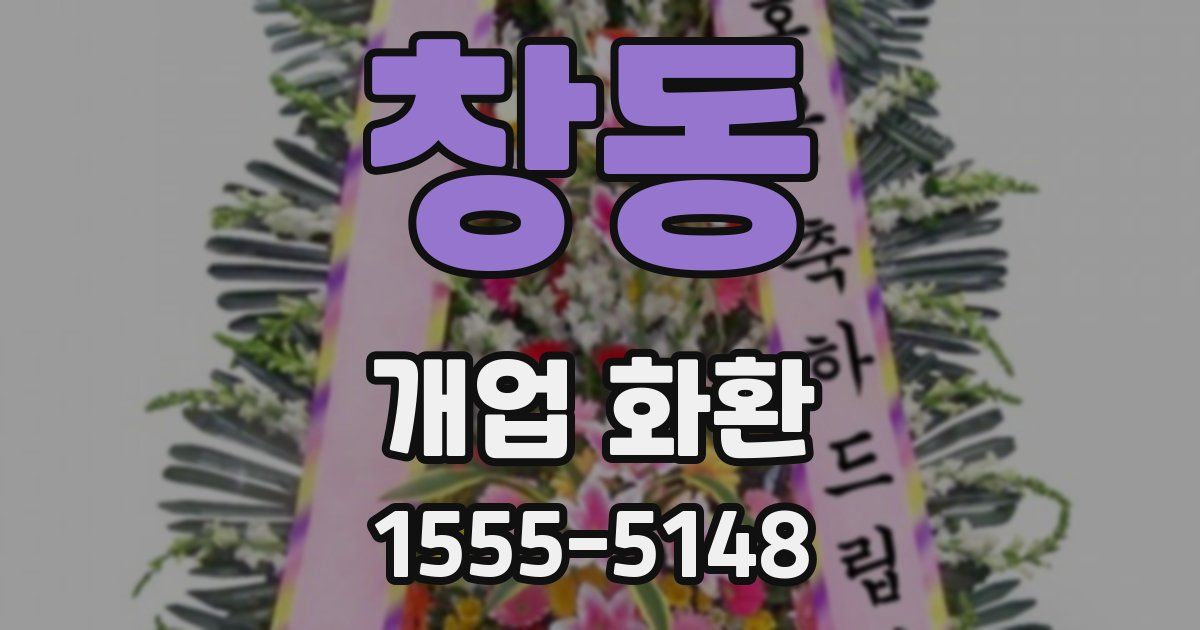 창동 개업 화환